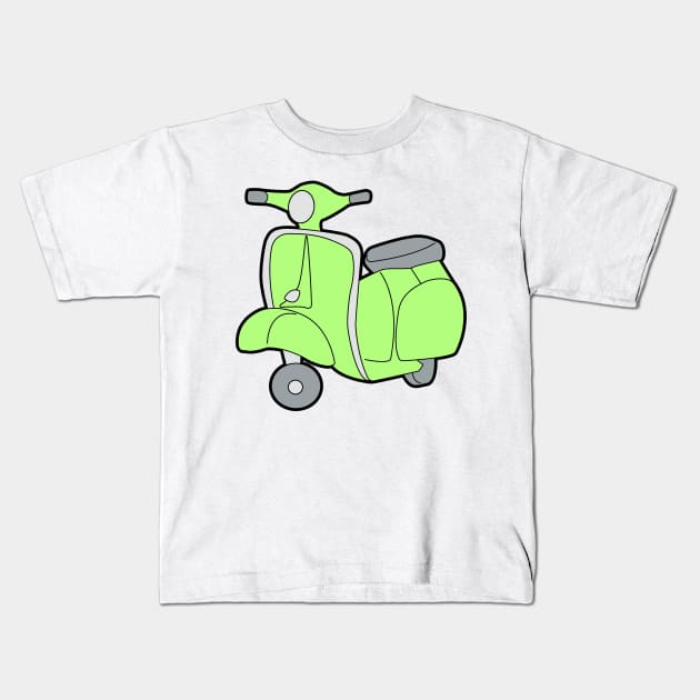 Vespa Piaggio Cute Kids T-Shirt by Reujken